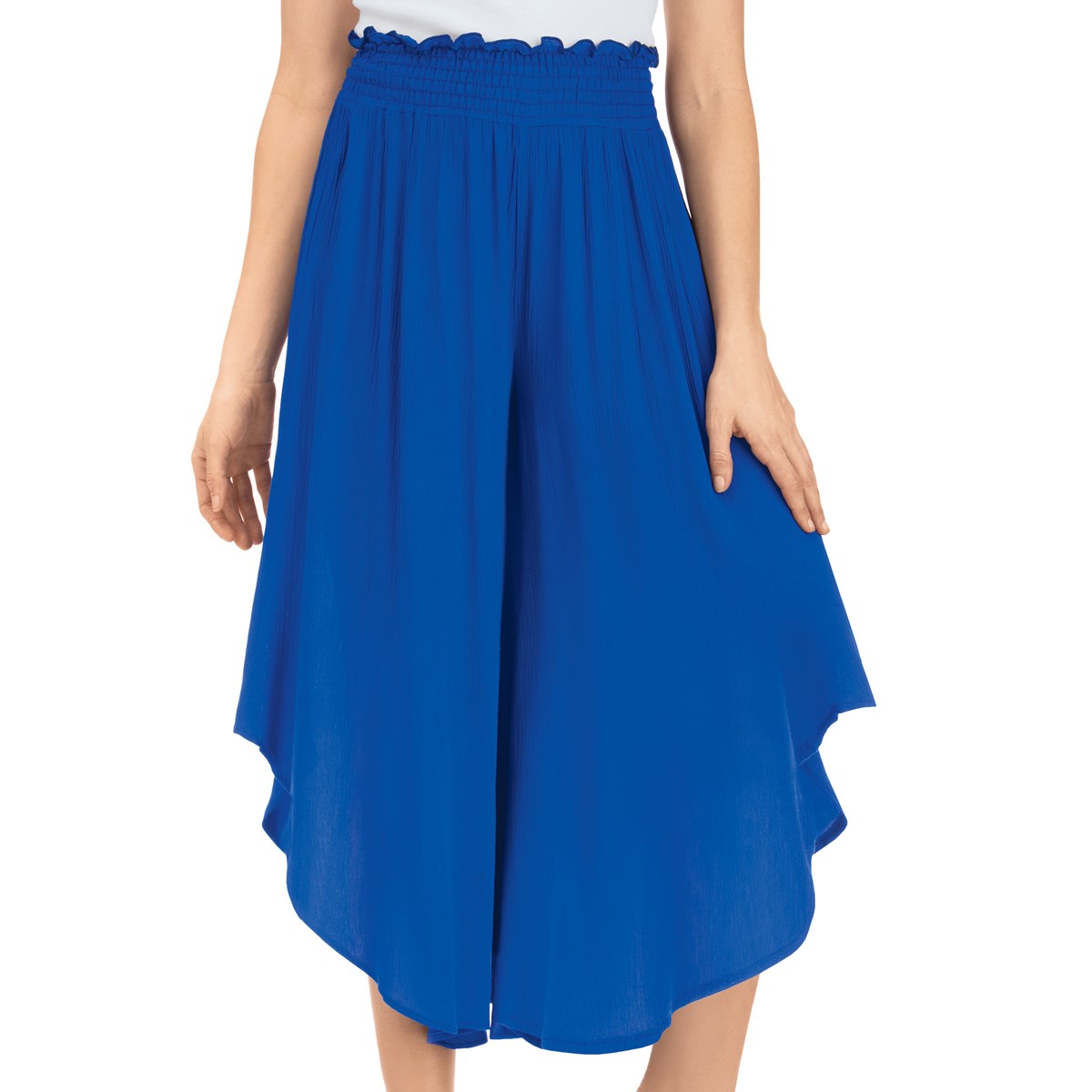 Tulip Hem Elastic Waist Split Skirt Collections Etc.