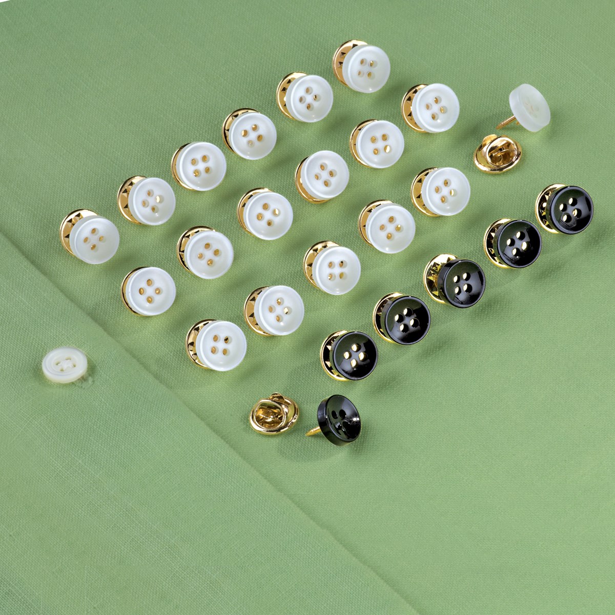 NoSew Easy Button Replacement Set 24pc Collections Etc.