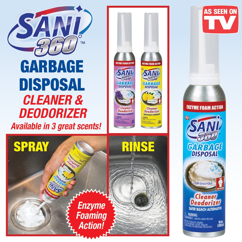 Sani 360 Garbage Disposal Cleaner Kit Collections Etc.