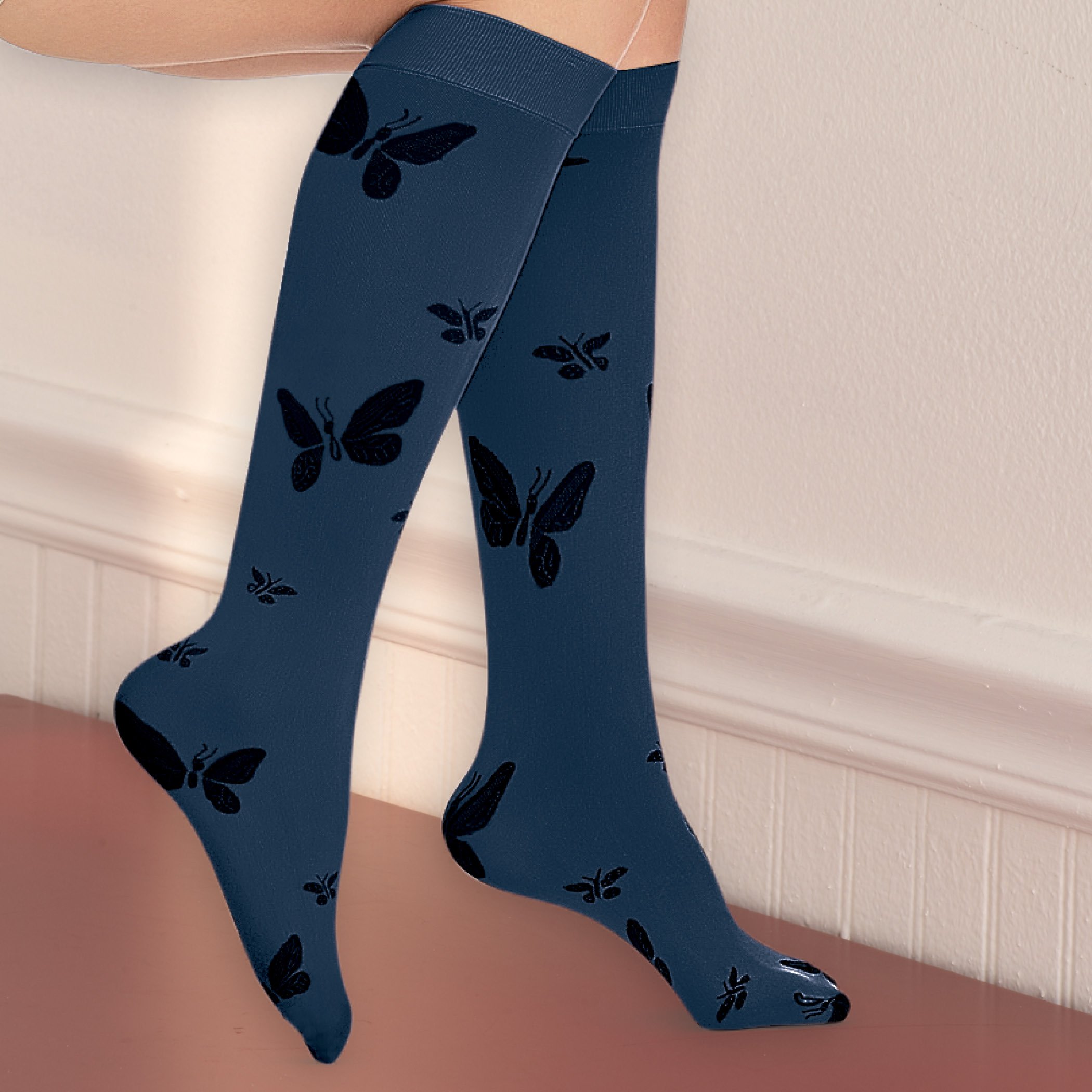 Butterfly Compression Knee High Socks - Picture 9 of 15