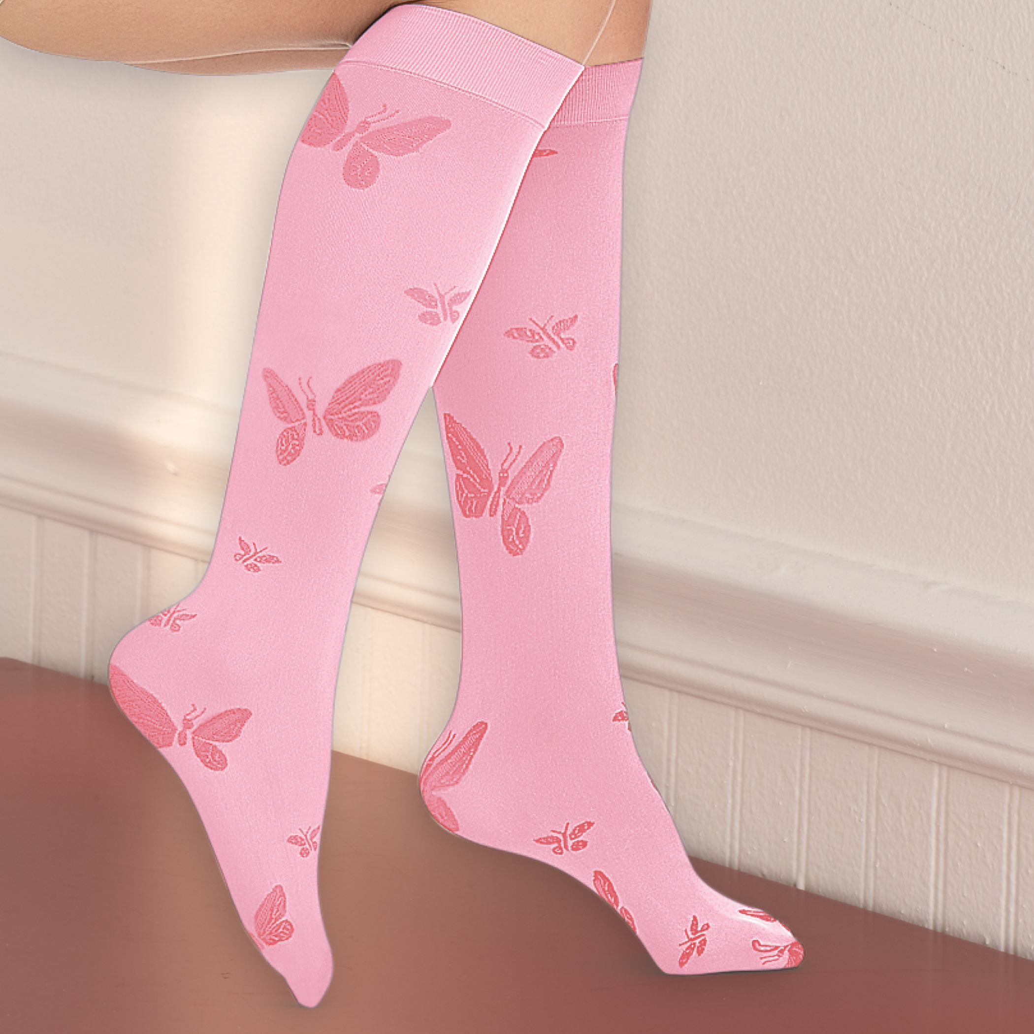 Butterfly Compression Knee High Socks - Picture 13 of 15