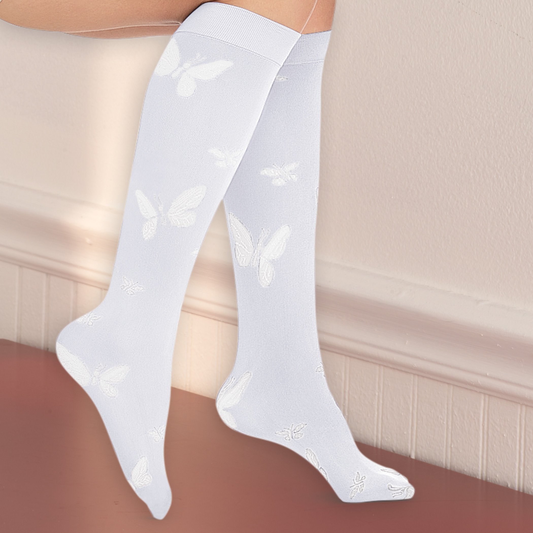 Butterfly Compression Knee High Socks - Picture 15 of 15