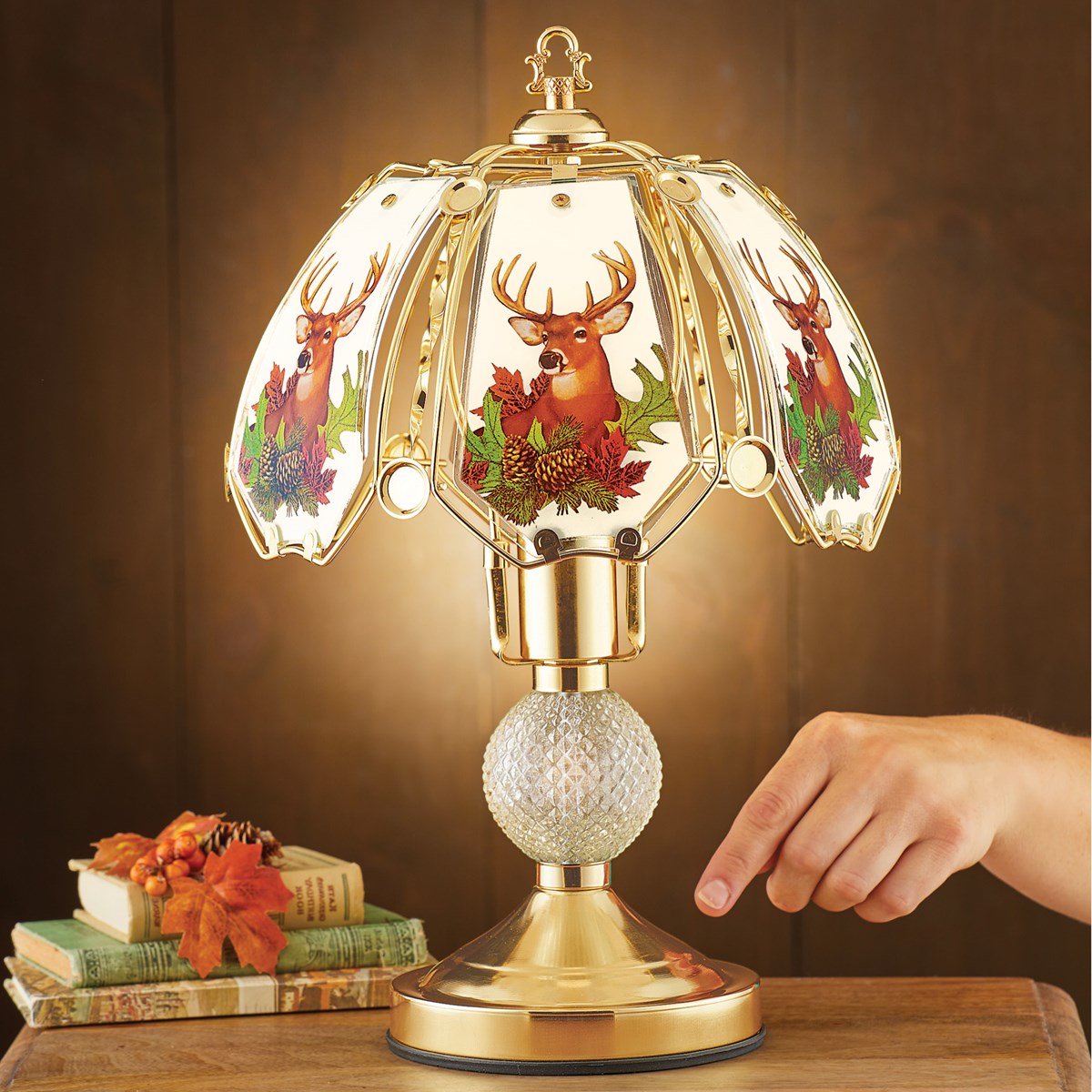 Northwoods Cabin Deer Touch Lamp Collections Etc.