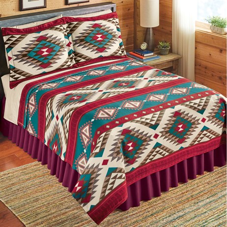 Aztec Fleece Southwest Bedding Coverlet Collections Etc