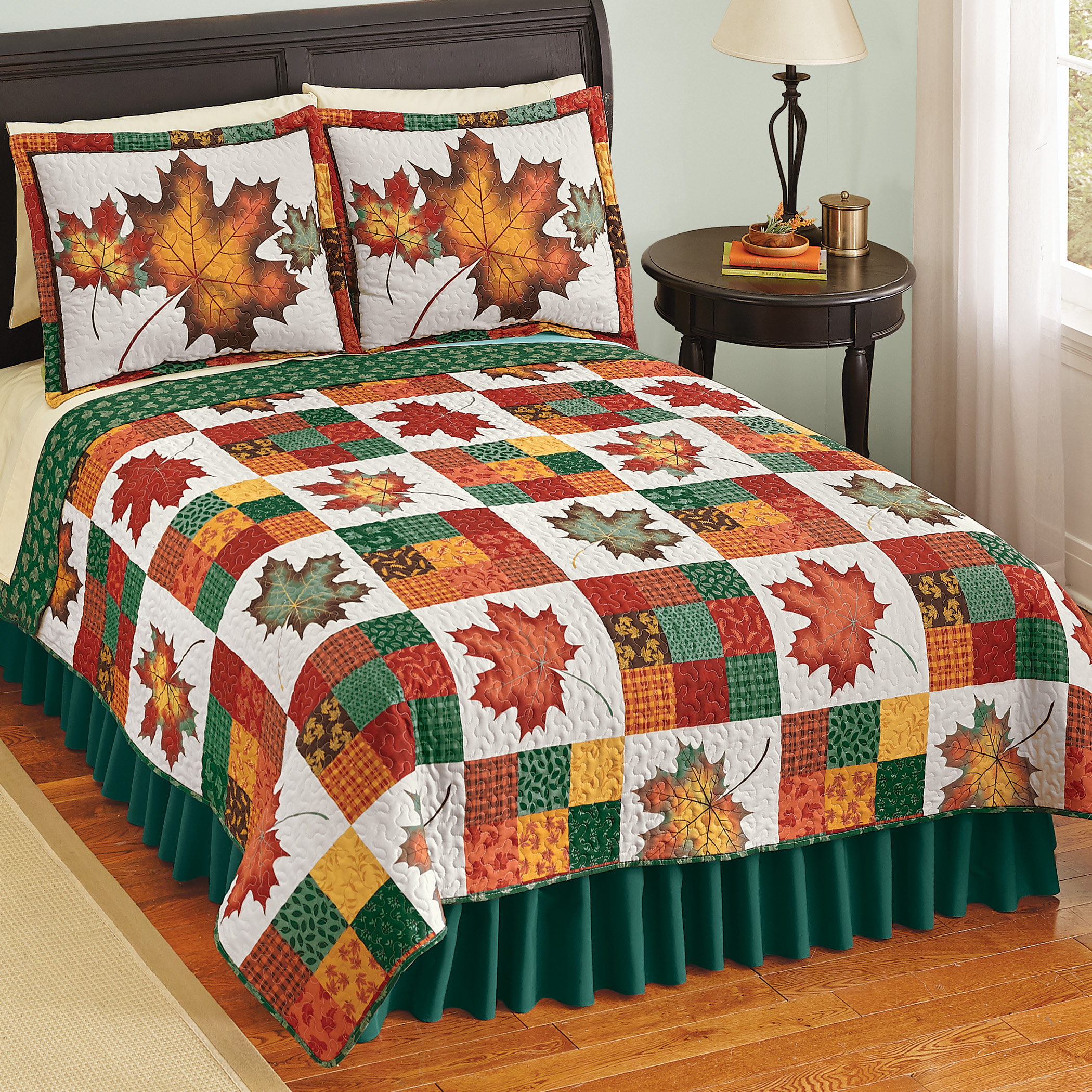 autumn patchwork quilt