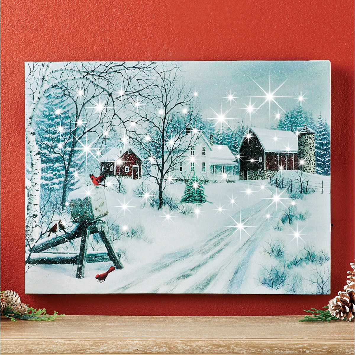 Lighted Country Road Canvas Wall Art Collections Etc.