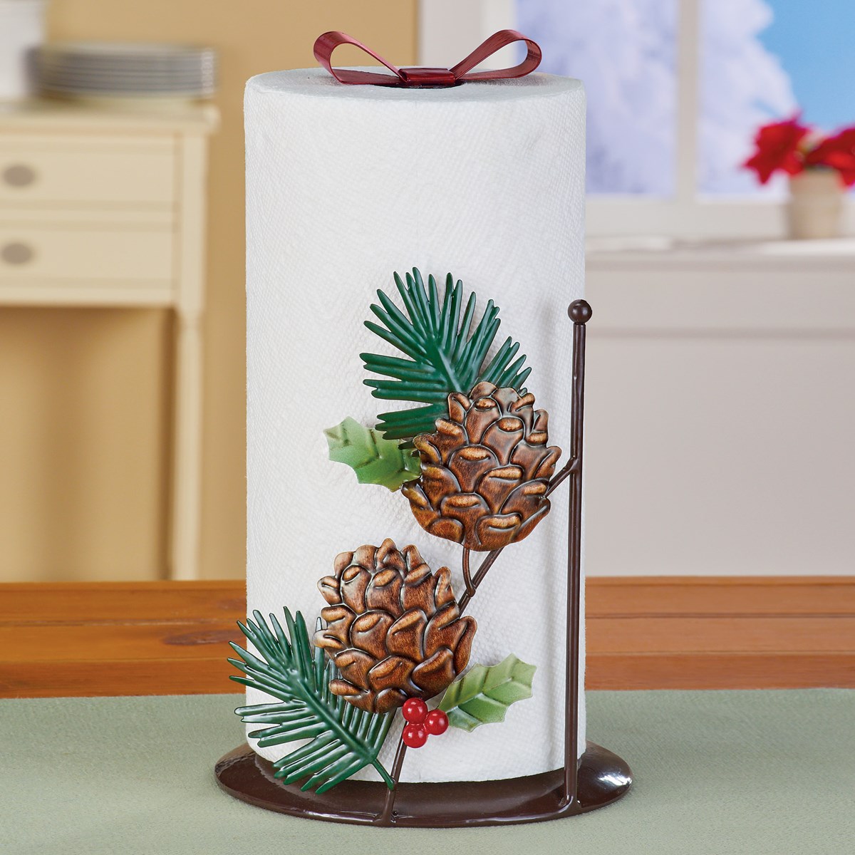 Decorative Pinecones Paper Towel Holder Collections Etc.