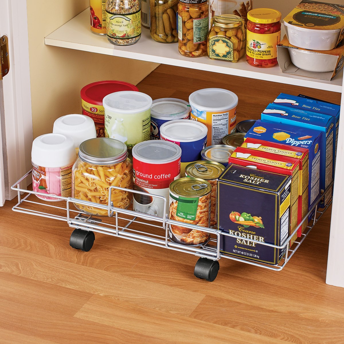 Slim Flat Rolling Floor Shelf | Collections Etc.