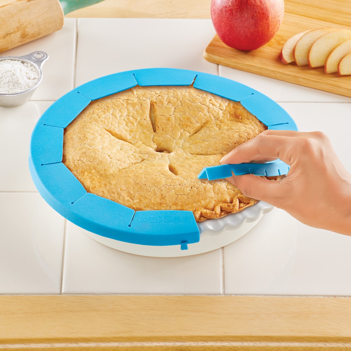 Adjustable Silicone Pie Crust Shield Collections Etc.