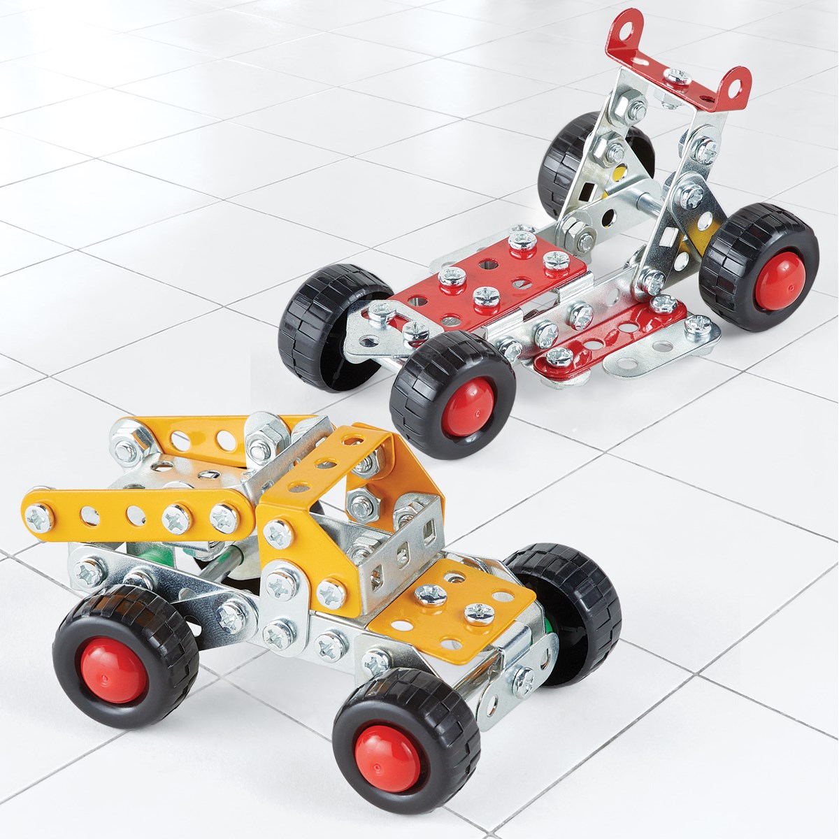 Metal Pieces Toy Car Building Kit, Set of 2 Collections Etc.