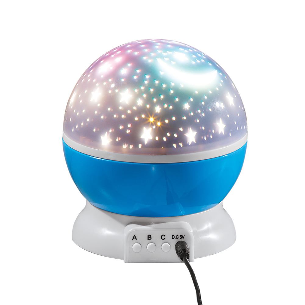 Night Light Rotating Star Projector with USB Port and Brightness Control