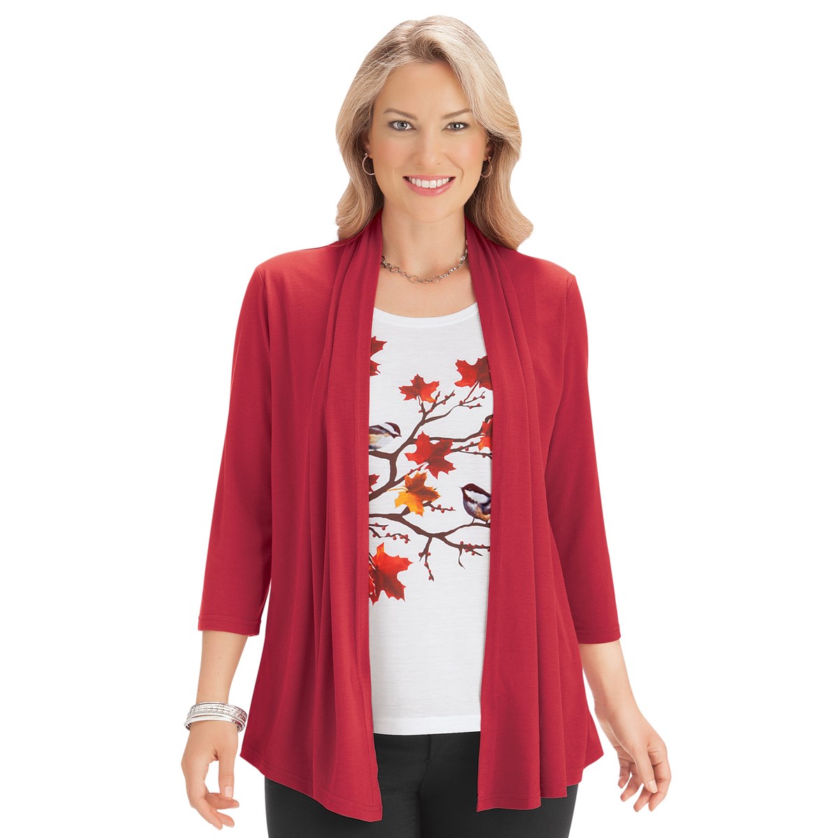 2In1 Fall Cardigan Set with Chickadee Tank Top Collections Etc.