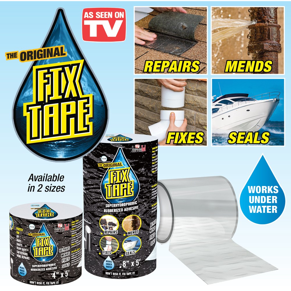 Fix Tape Clear Rubberized Adhesive Tape Collections Etc.
