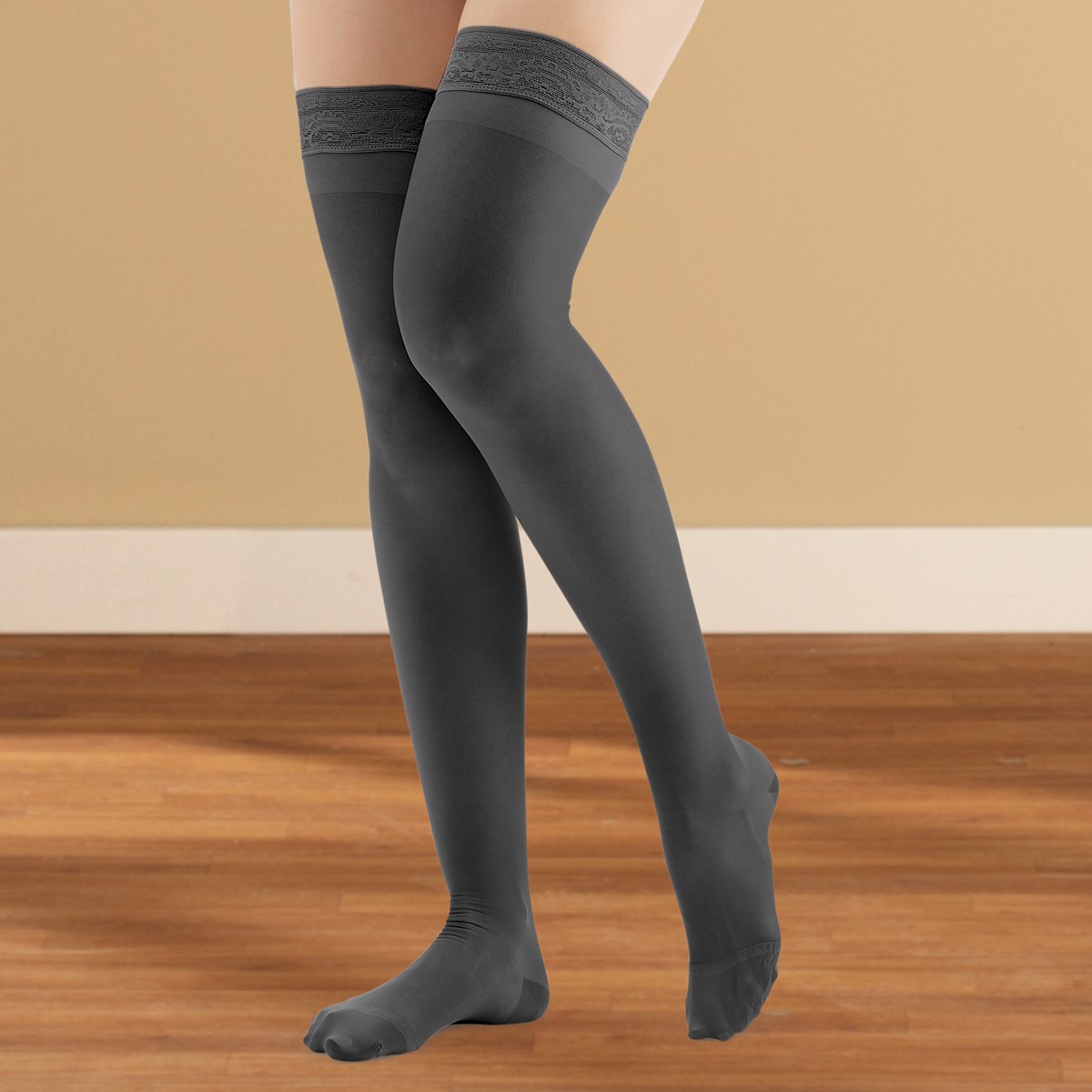Thigh High Compression Stockings, Moderate, Closed Toe Collections Etc.