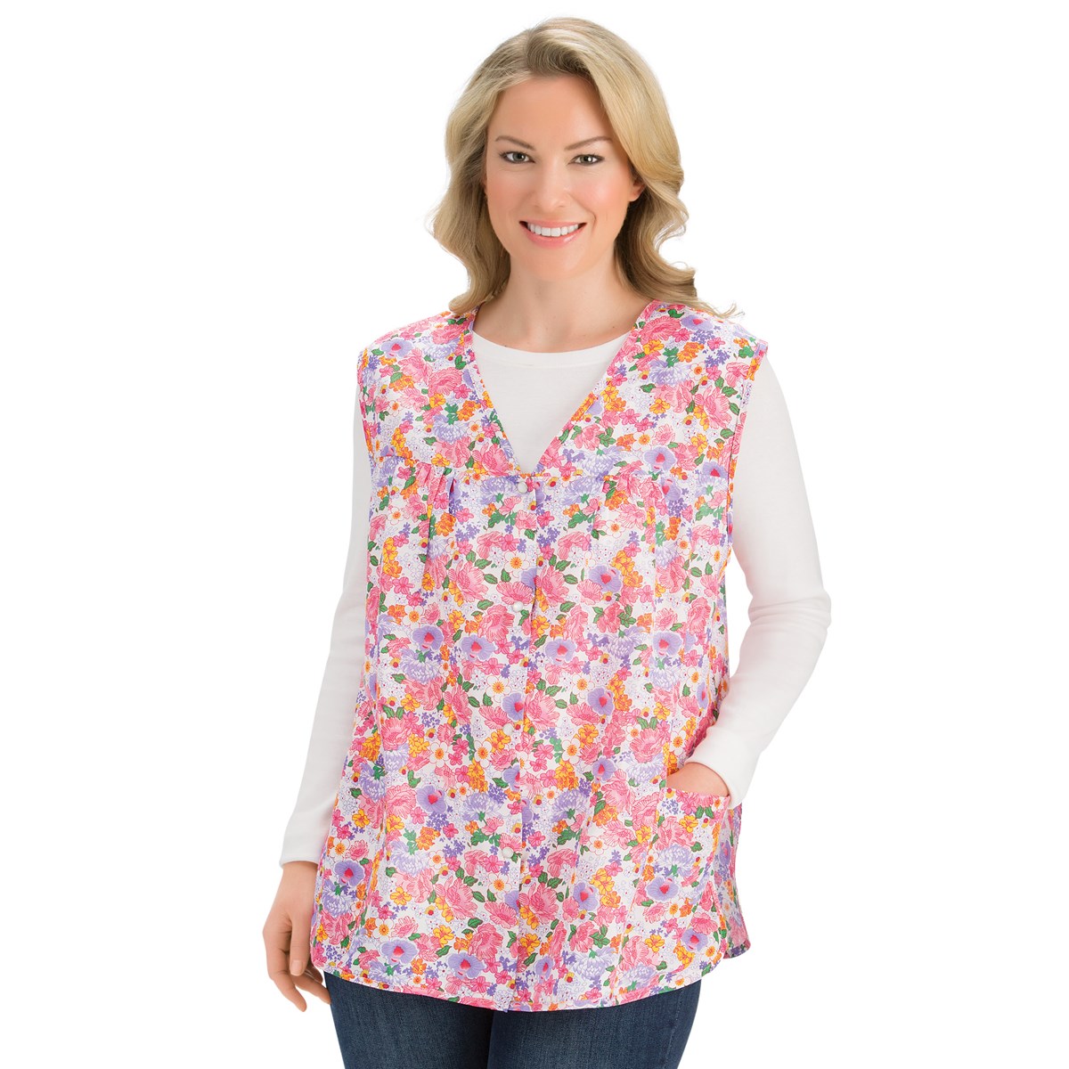 Cobbler Apron with 2 Pockets and Snap Front, Butterflies Collections Etc.