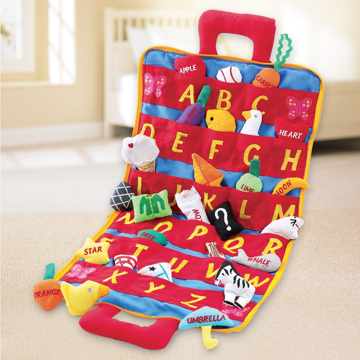 Plush ABC Toy Set in Soft Carrying Bag Collections Etc.
