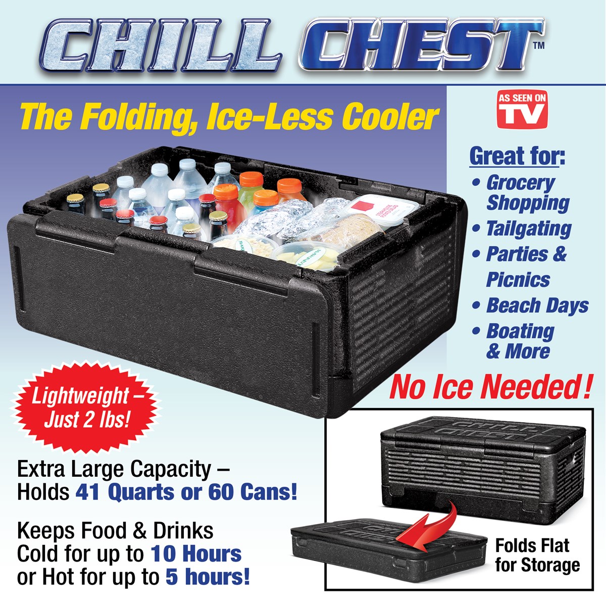 Chill Chest Collapsible Stackable Cooler Collections Etc.