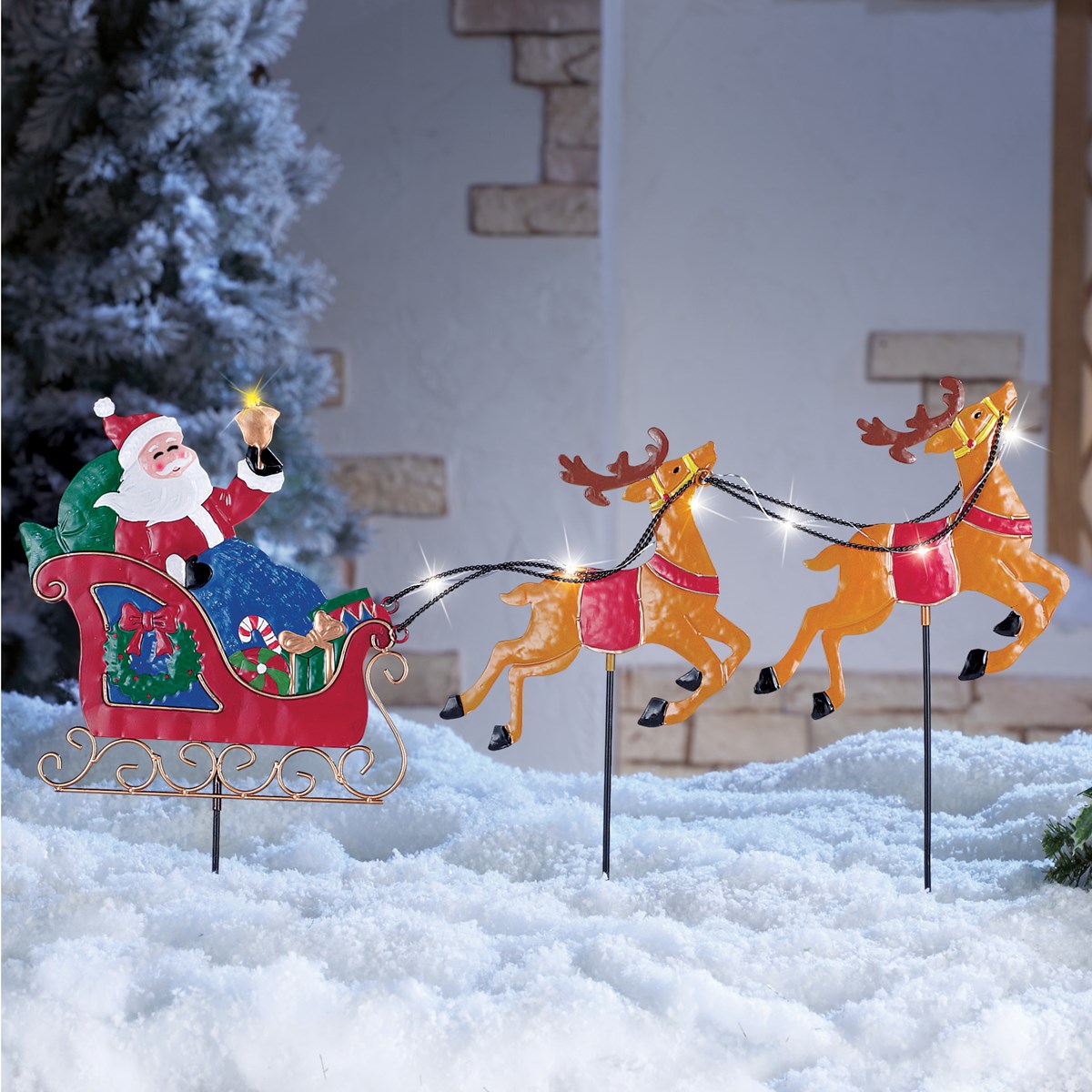 Solar Santa And Reindeer Collections Etc.