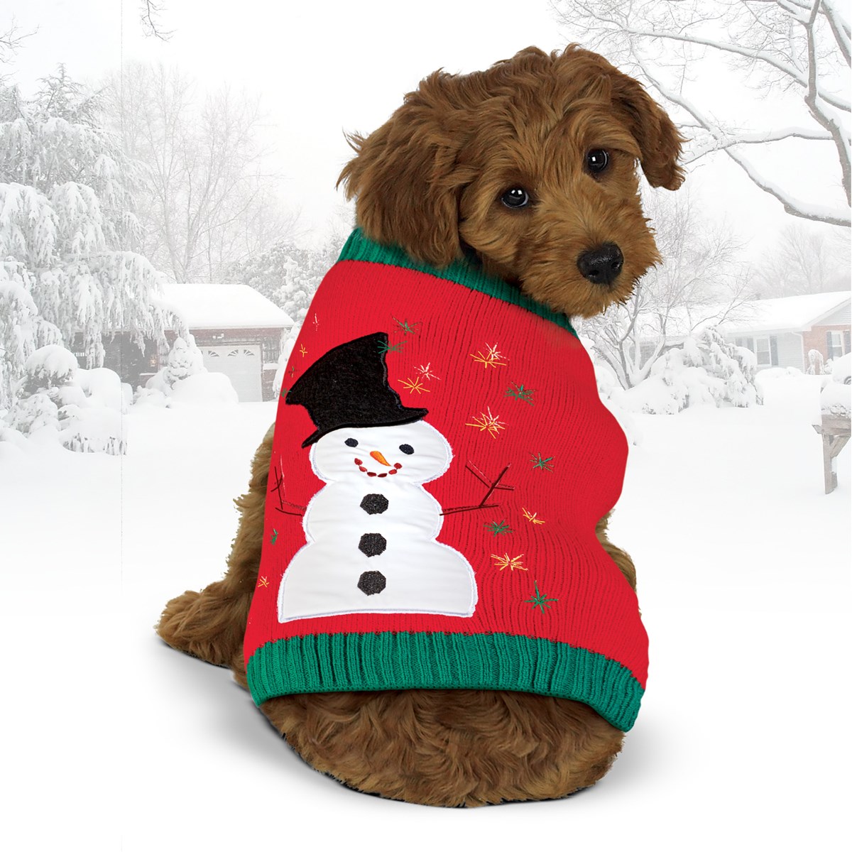 Cute Snowman Dog Sweater Collections Etc.