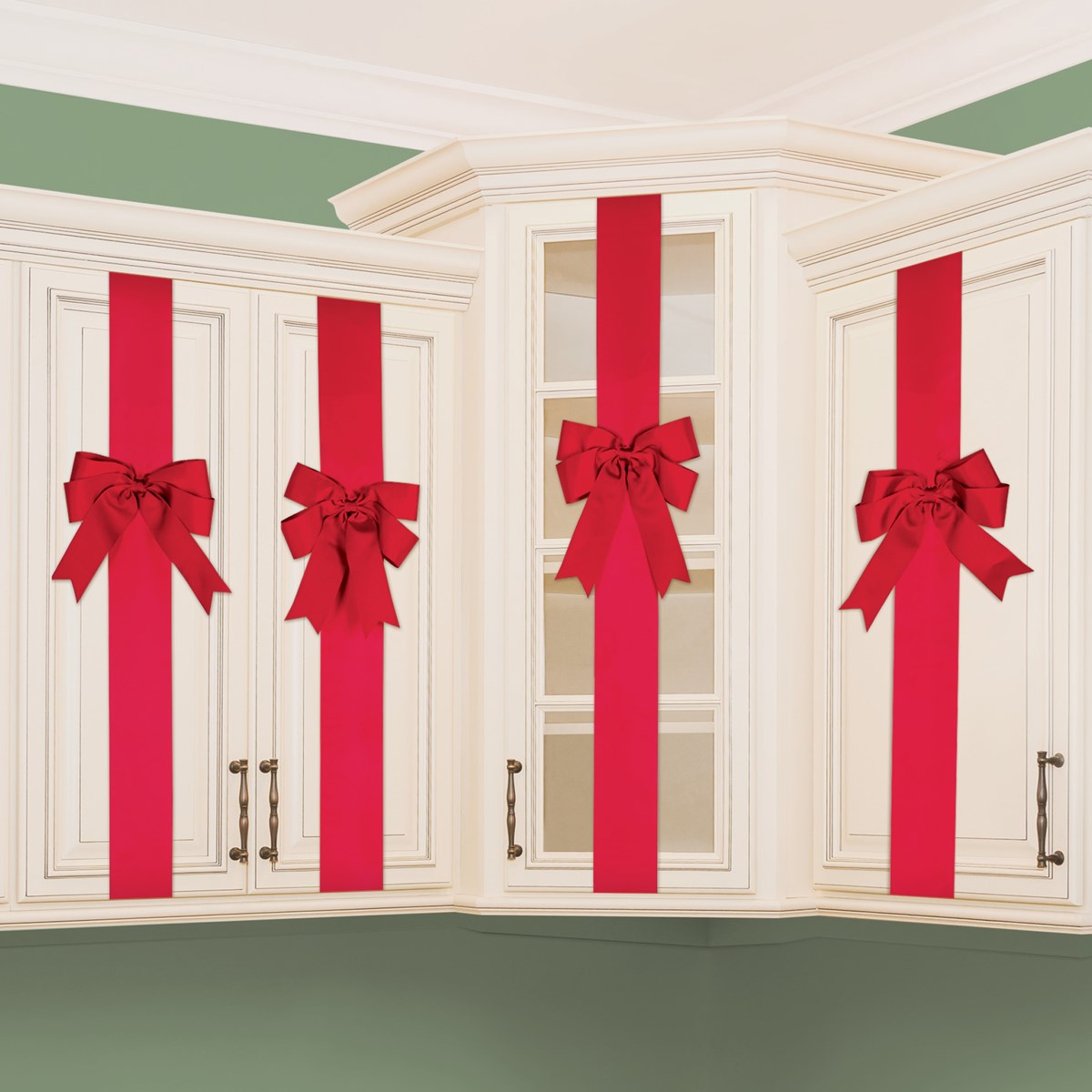 Kitchen Door Festive Ribbons Set, 4 Pc Collections Etc.