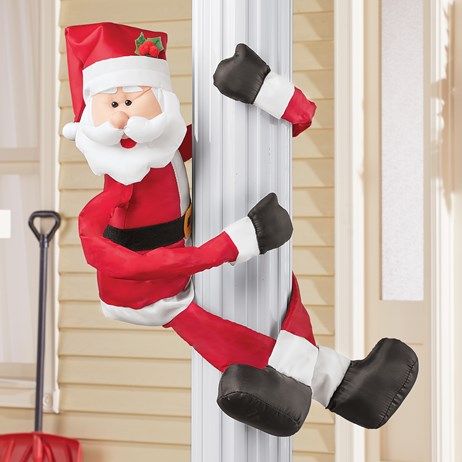 outdoor stuffed santa claus