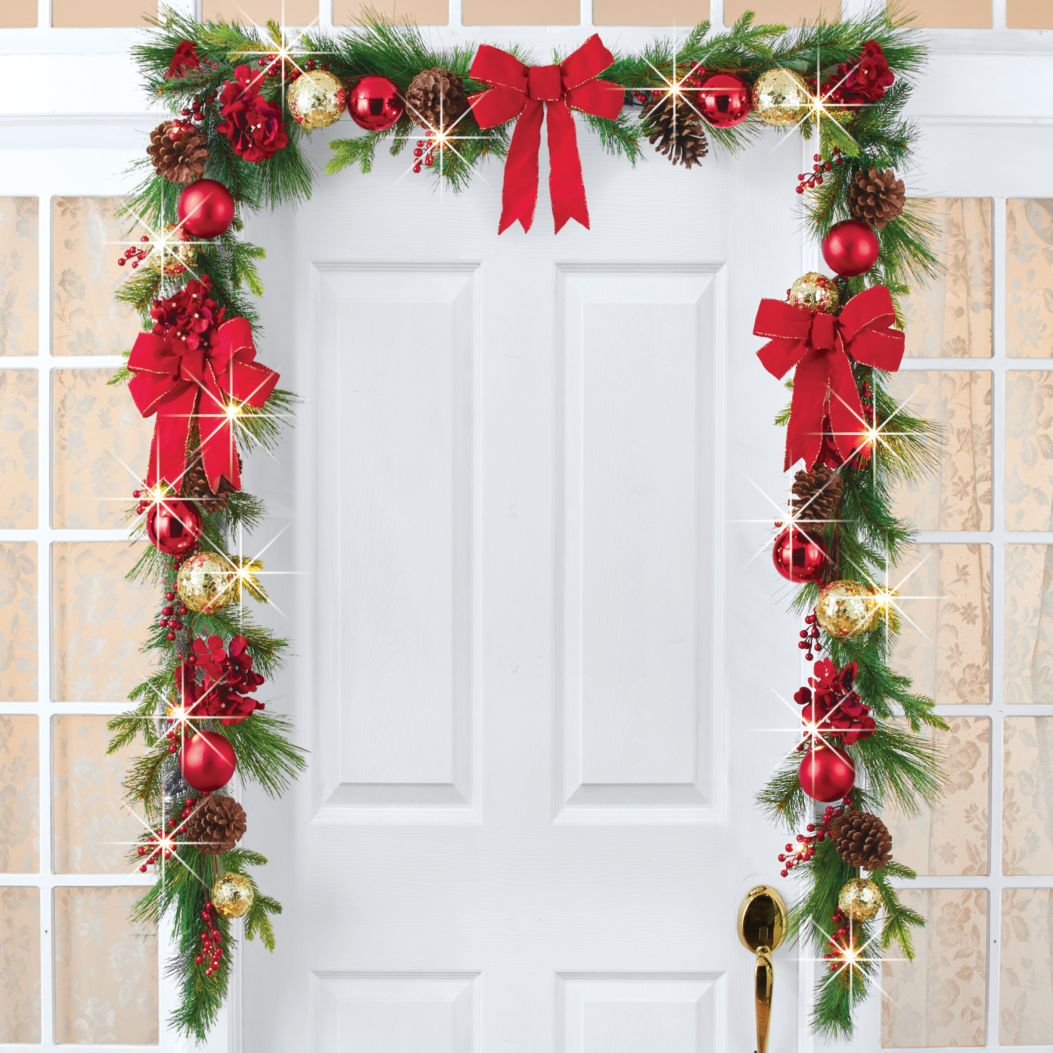 christmas garland with lights