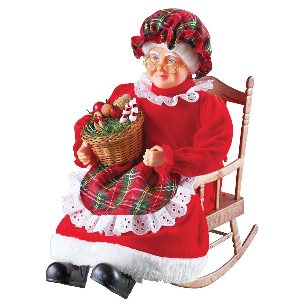 Musical Mrs. Claus Christmas Tabletop Decoration