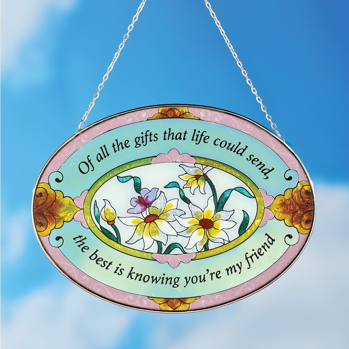 Beautiful Floral Friend Suncatcher Gift Collections Etc.
