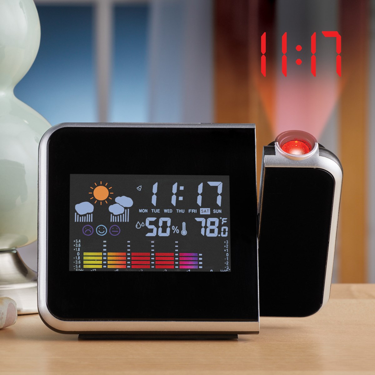 Digital Projection Alarm Clock and Weather Station Collections Etc.
