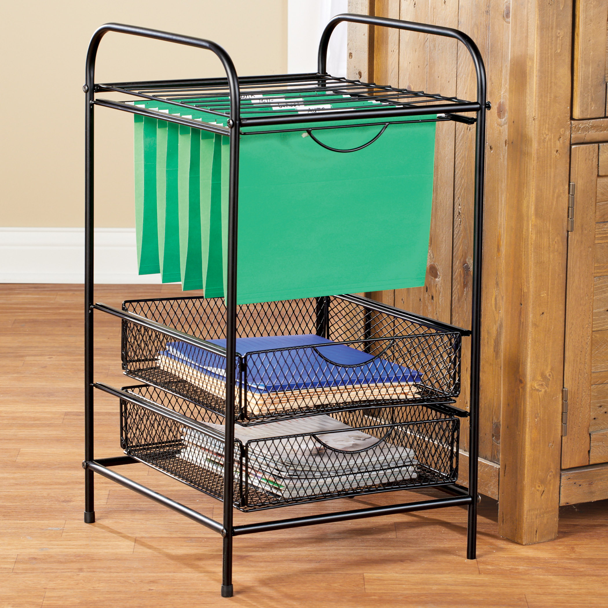 Mesh 2 Drawer File Organizer And Rack Collections Etc