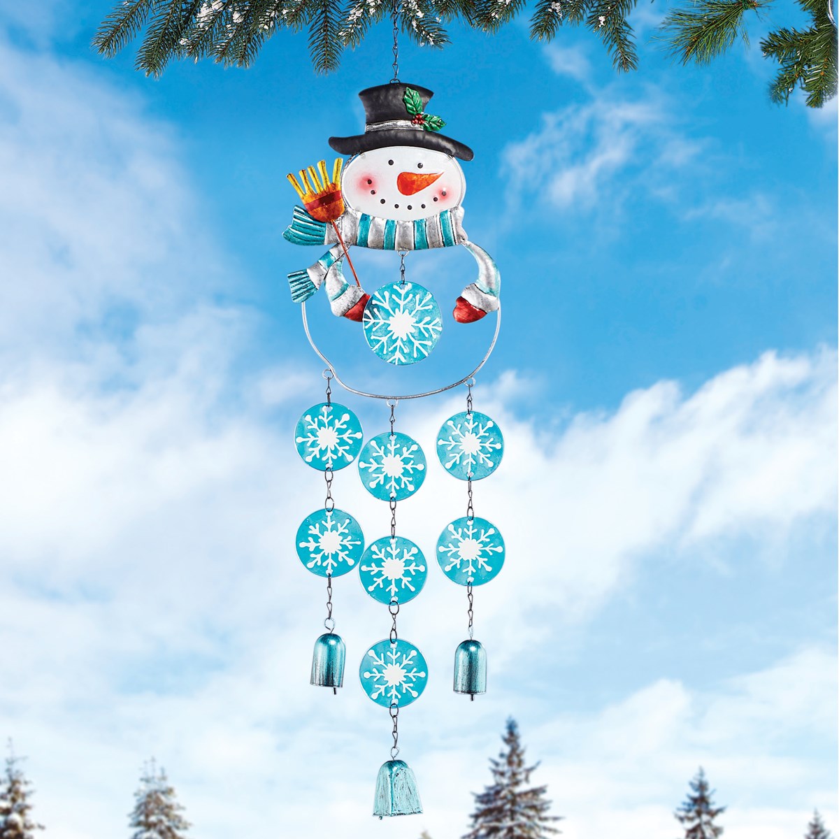 Holiday Flurry Snowman Wind Chime Collections Etc.