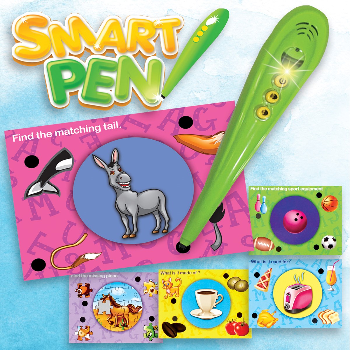 Educational Smart Pen with Interactive Games Collections Etc.