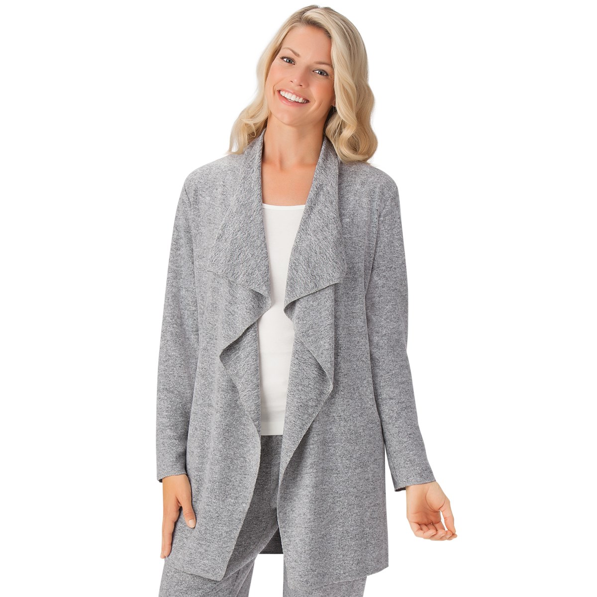 Ultra Soft Lounging Jacket with Open Front Collections Etc.