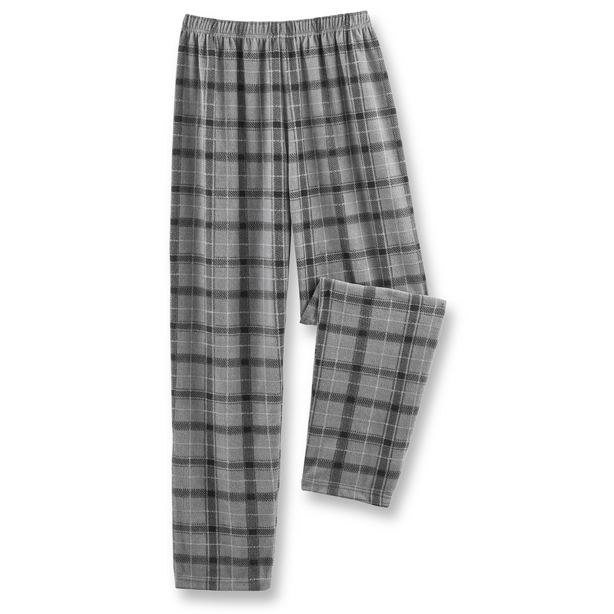 Men's Cozy Fleece Plaid PJ Pants Collections Etc.