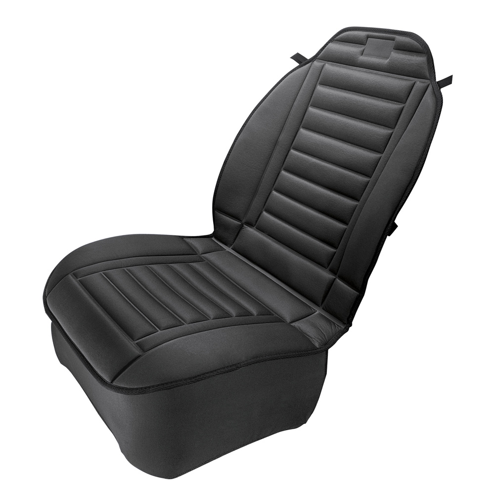 Black Comfy Car Seat Cushion with Straps