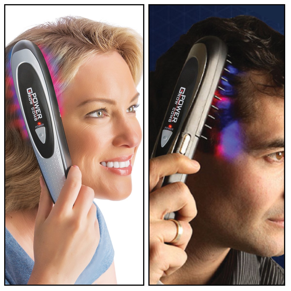 Infrared Hair Growth Brush with Light Therapy Collections Etc.