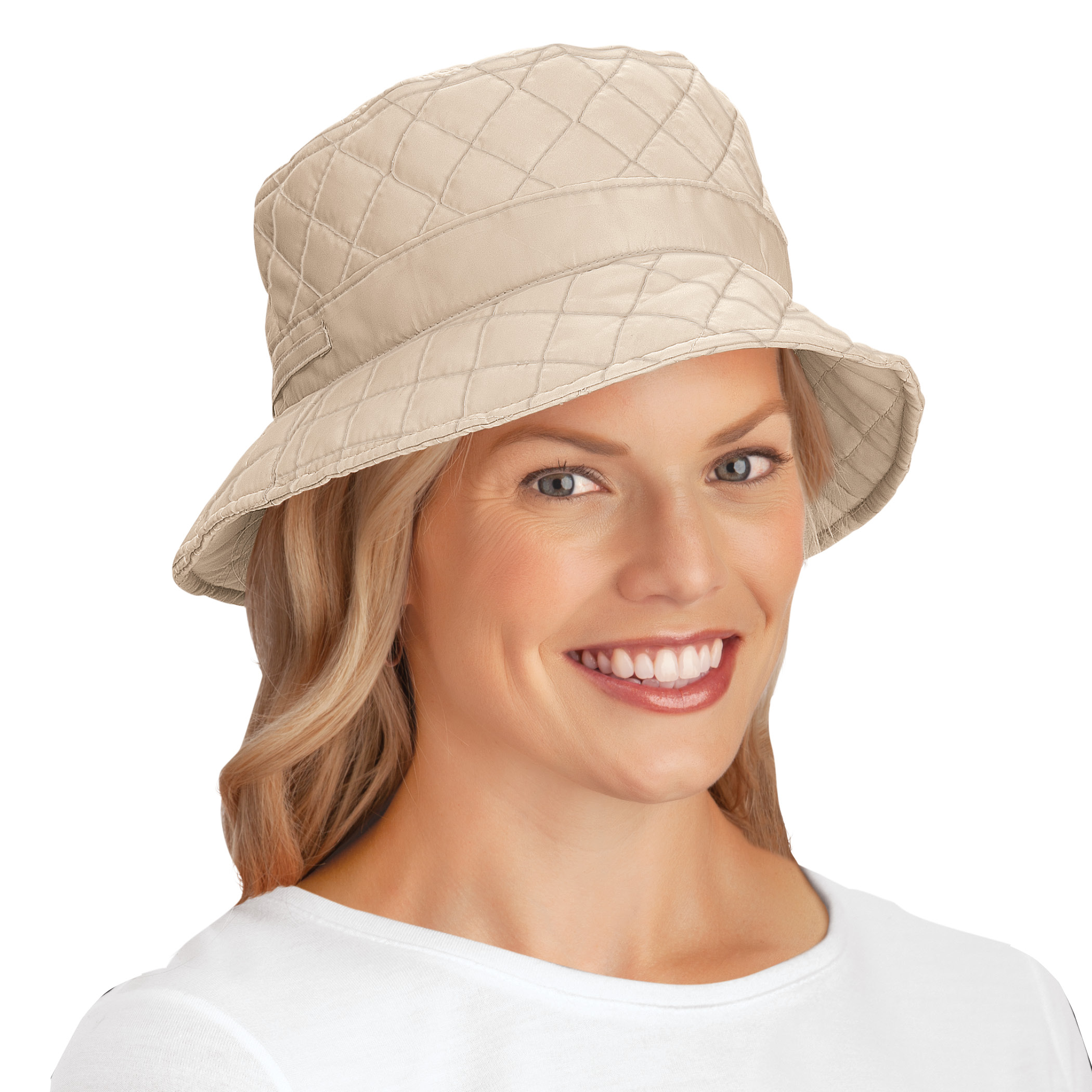 quilted rain hat