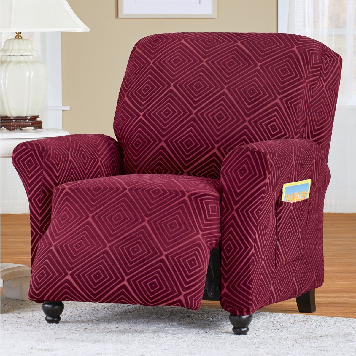Form Fit Diamond Slipcover with Raised Design Collections Etc.