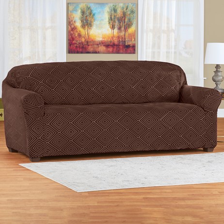 Form Fit Diamond Slipcover With Raised Design Collections Etc