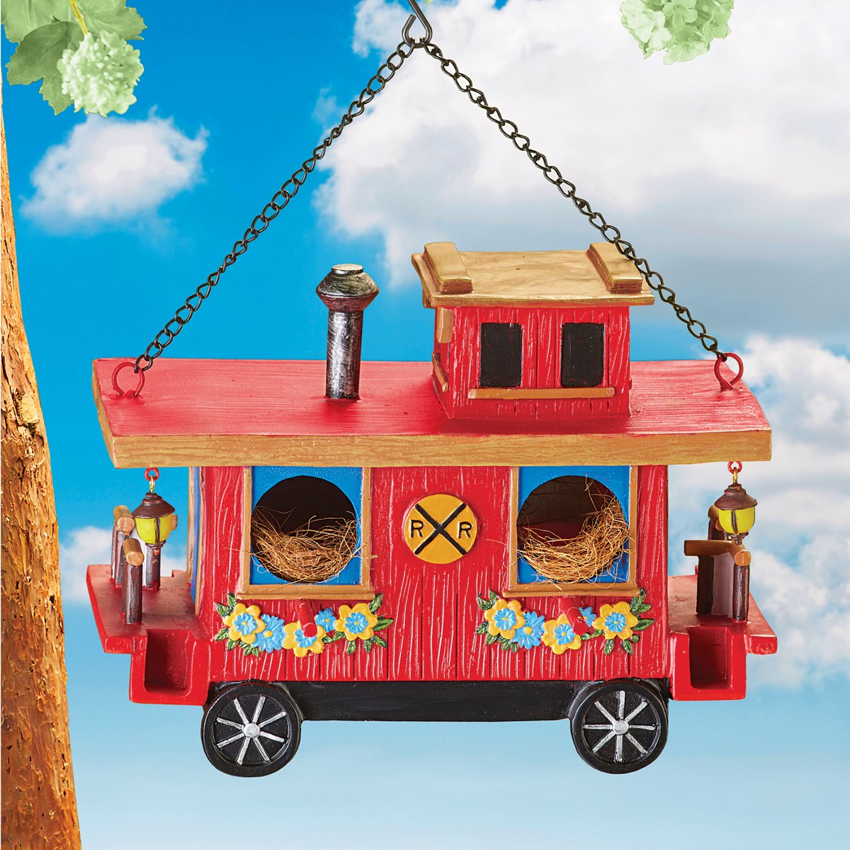 Caboose Train Car Hanging Birdhouse Collections Etc.