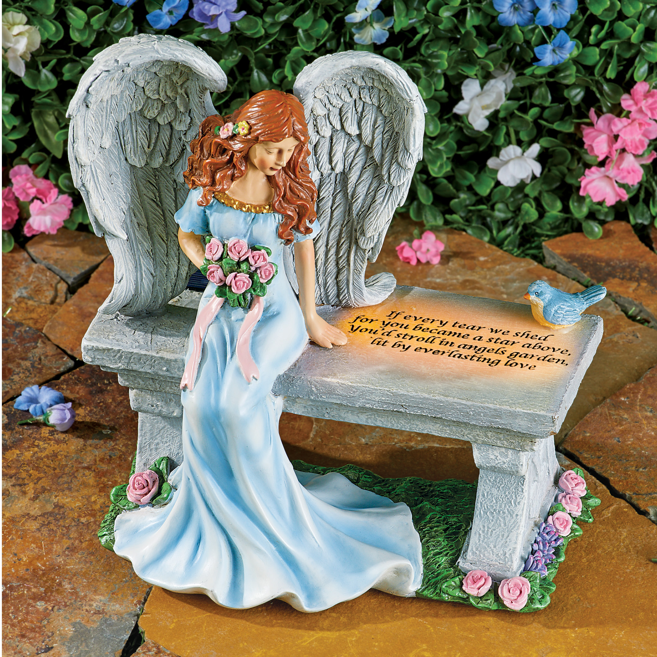 Angel Of Heaven Memorial Solar Light Up Sculpture