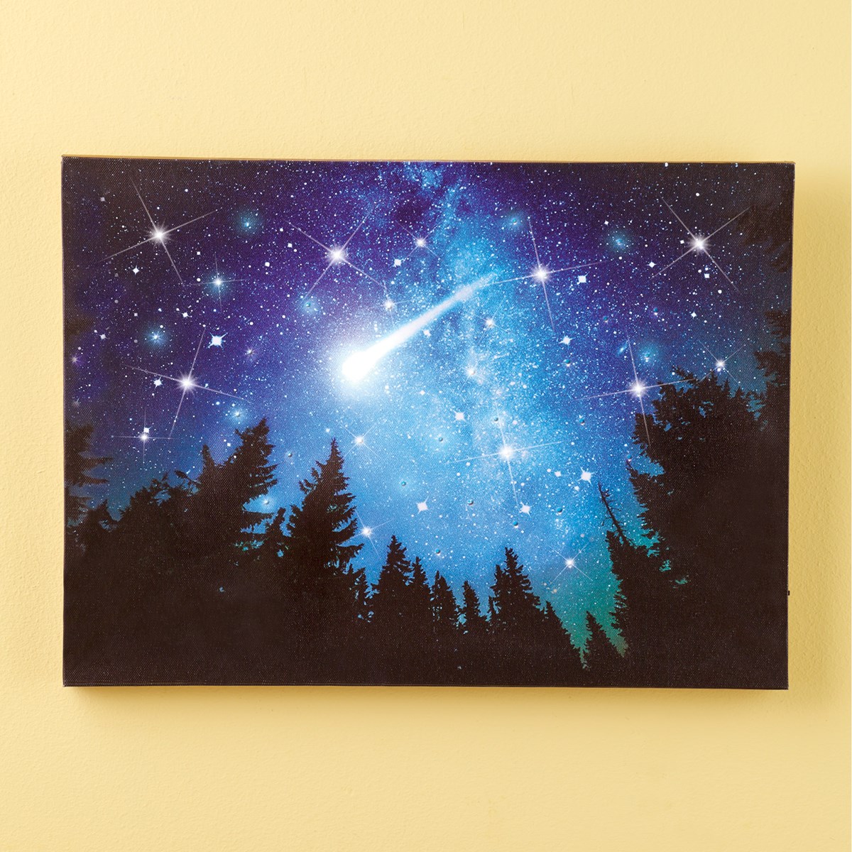 Lighted Shooting Star Canvas Wall Art Collections Etc.