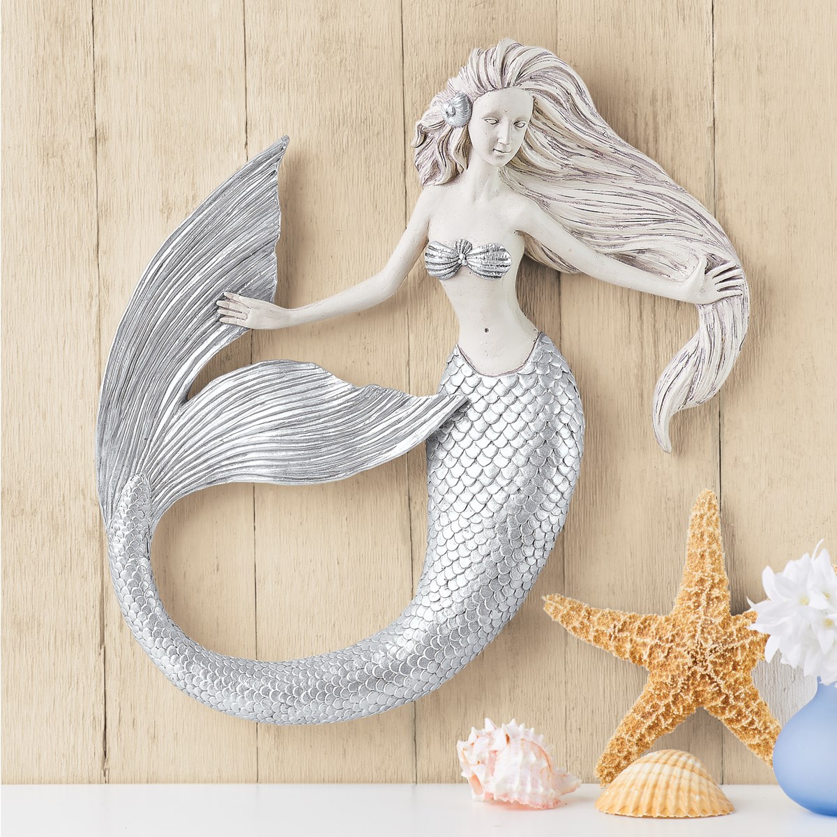 PearlFinish Mermaid Wall Decor Collections Etc.