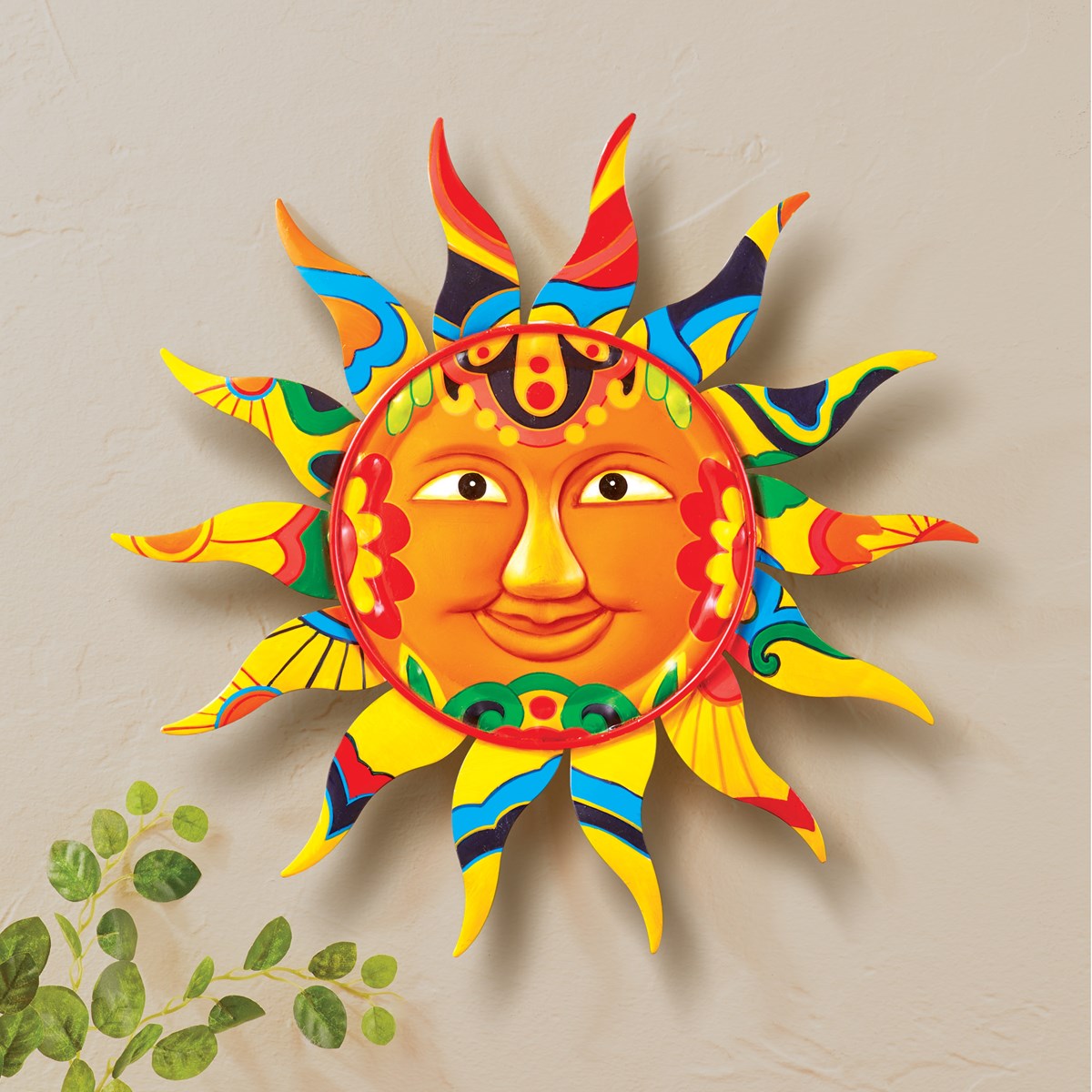 Colorful Patterned Smiling Sun Wall Decor Collections Etc.