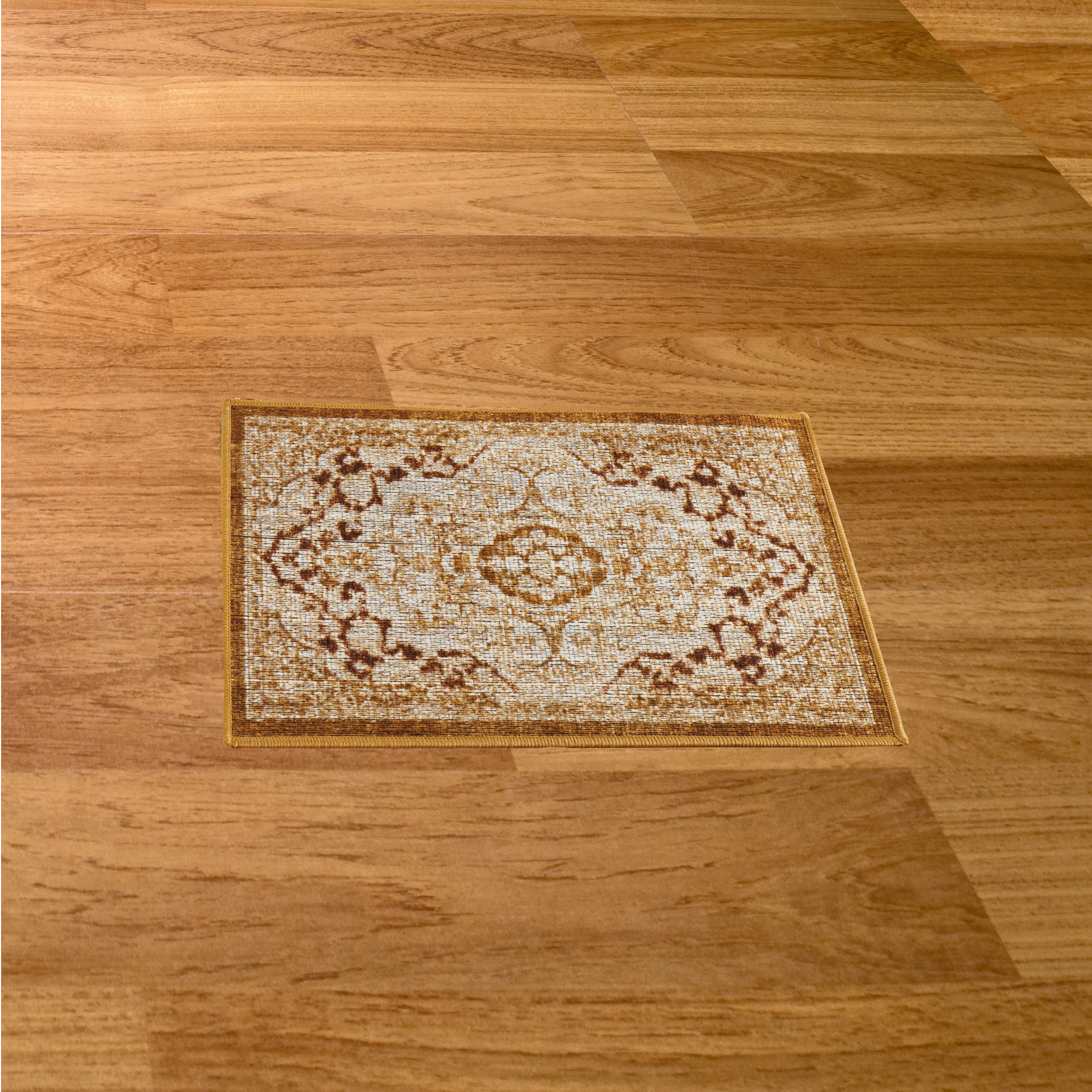 Classic Medallion Design Accent Rug with Skid-Resistant Backing - Perfect for - Picture 9 of 9