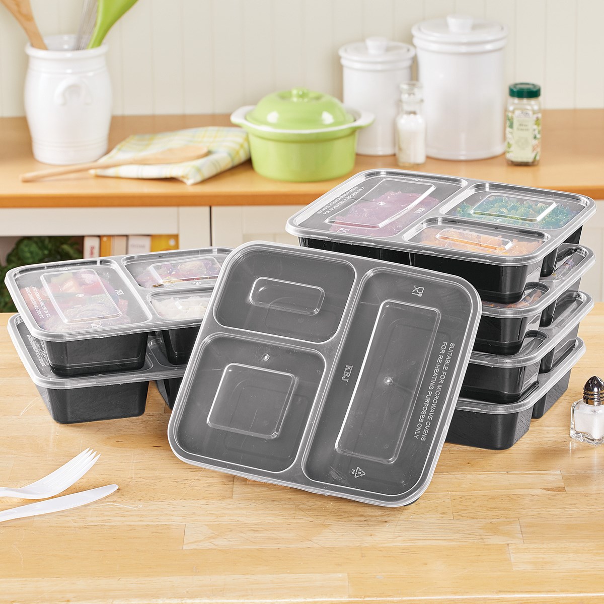Microwave Meal Prep Containers Set of 7 Collections Etc.