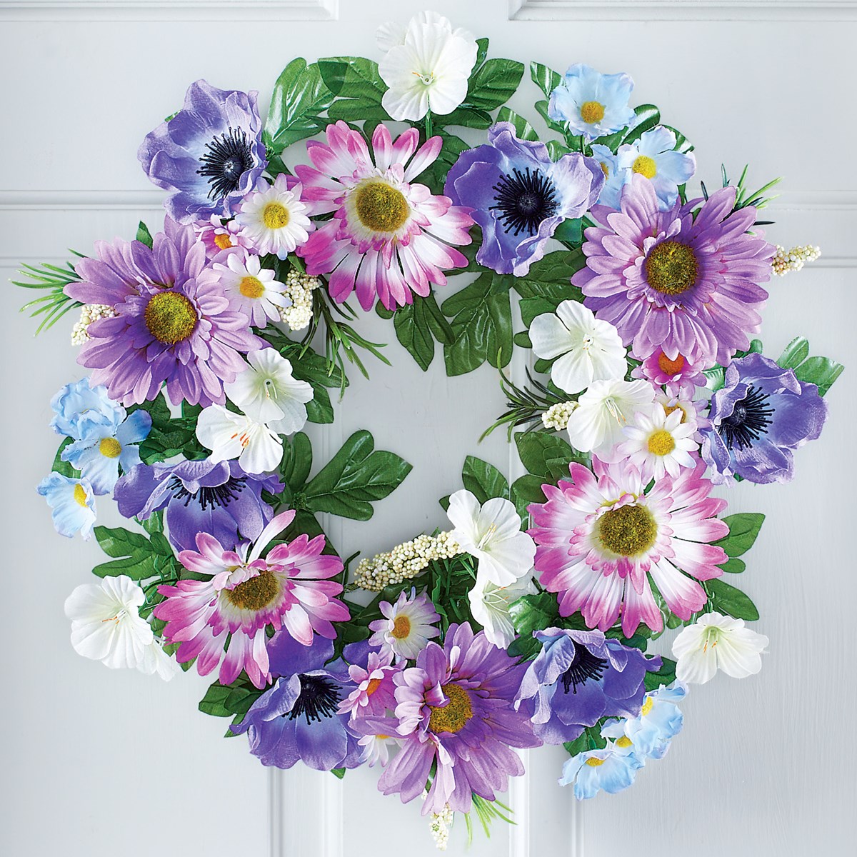 MultiColored Daisy Floral Wreath Collections Etc.