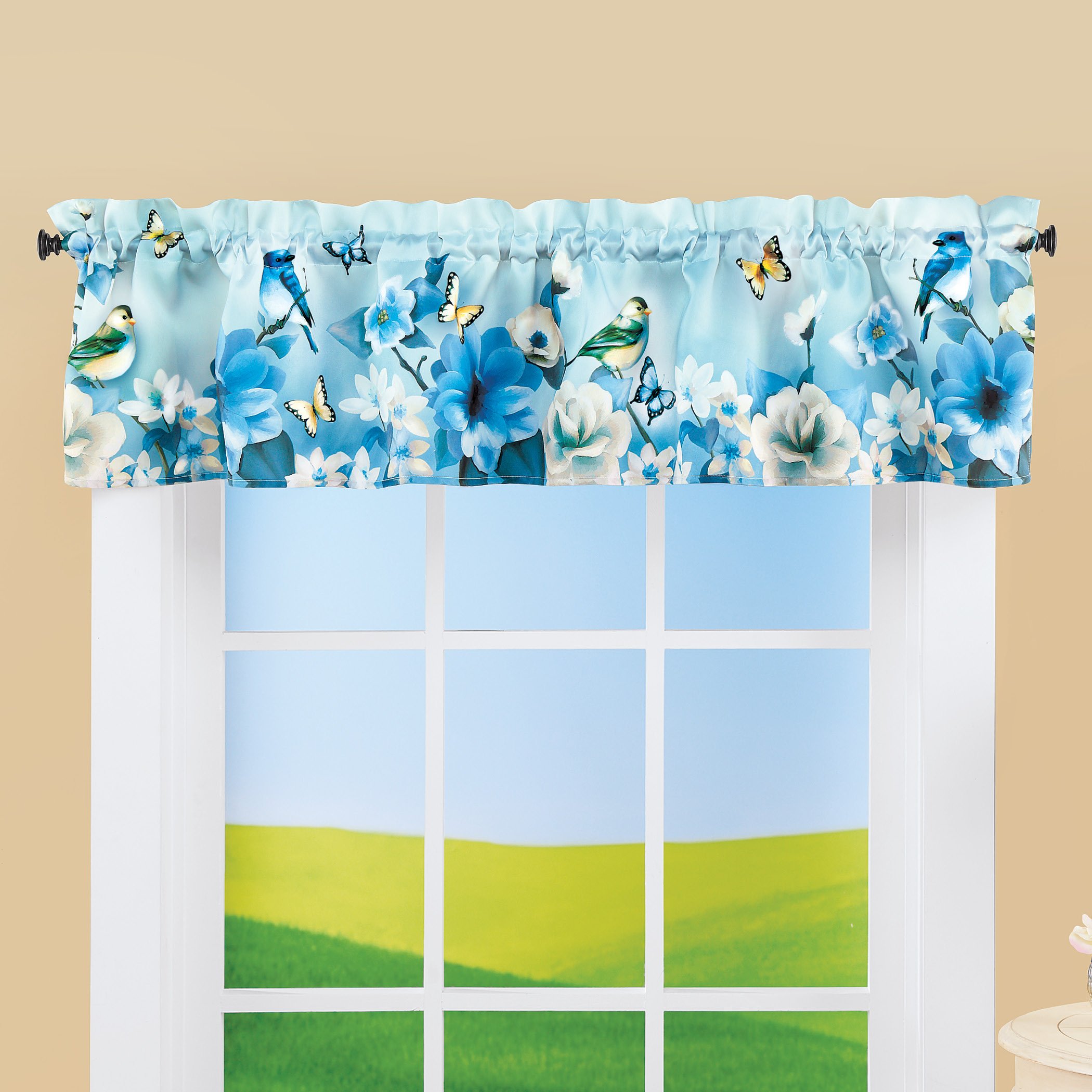 Double Swag Shower Curtain Sheer Voile Scarf Valance Swag - 35\, image size:2100x2100