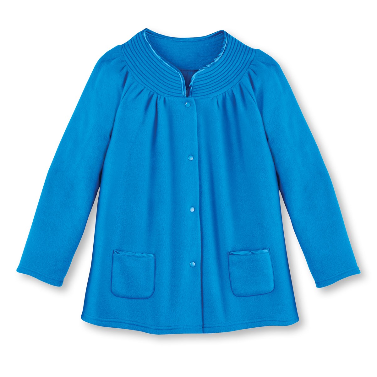 Soft Fleece Snap Front Bed Jacket Collections Etc.