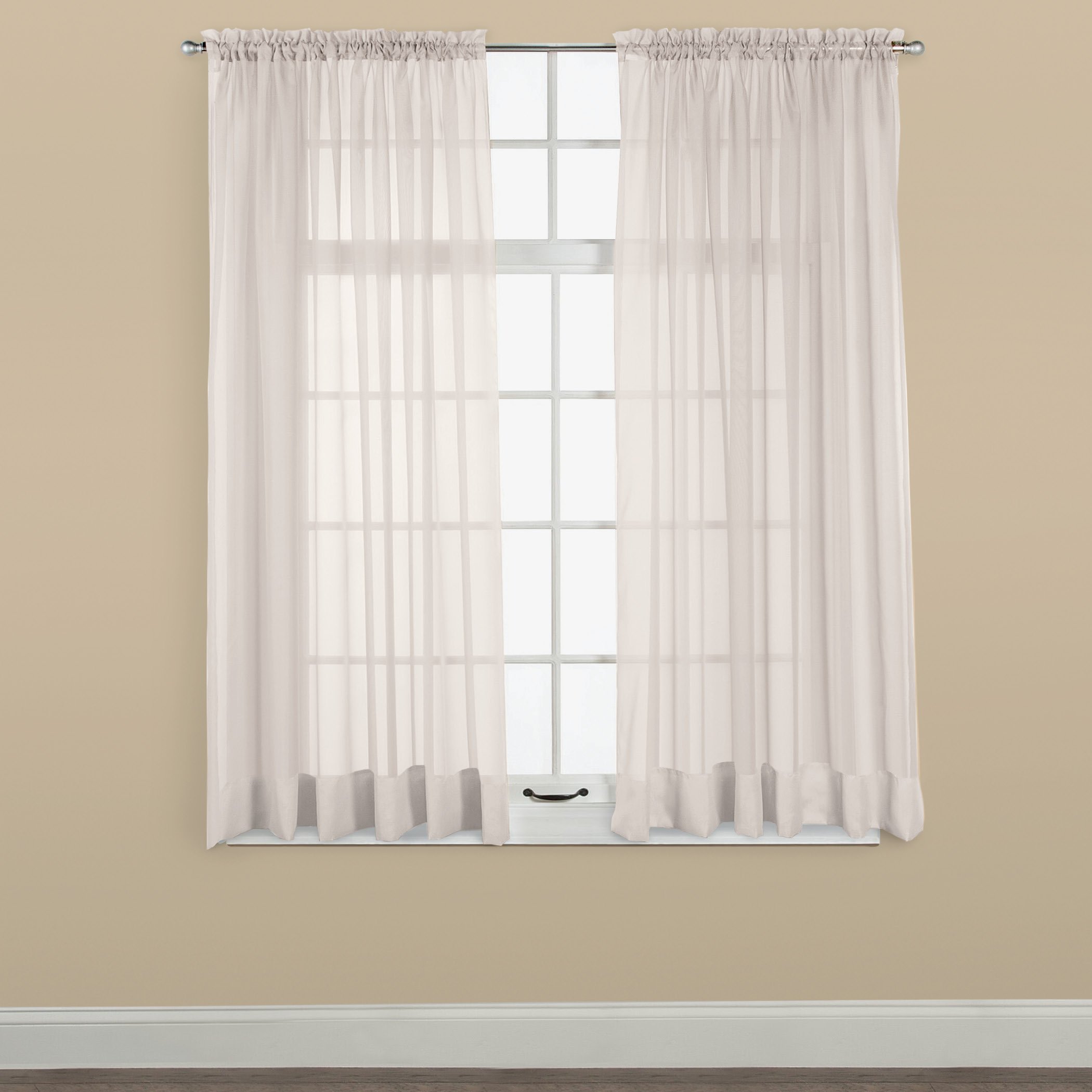 Panel de cortina de ventana transparente Elegance, permite que la luz entre mientras se mantiene - Imagen 7 de 45